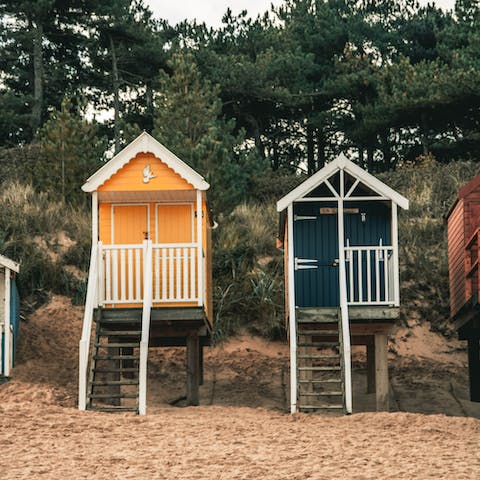 Venture an hour to the stunning North Norfolk Coast, lined with picturesque towns like Wells-next-the-Sea 