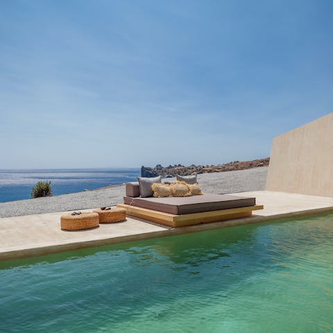 Enjoy total relaxation whilst lounging by the pool or explore the glistening coast