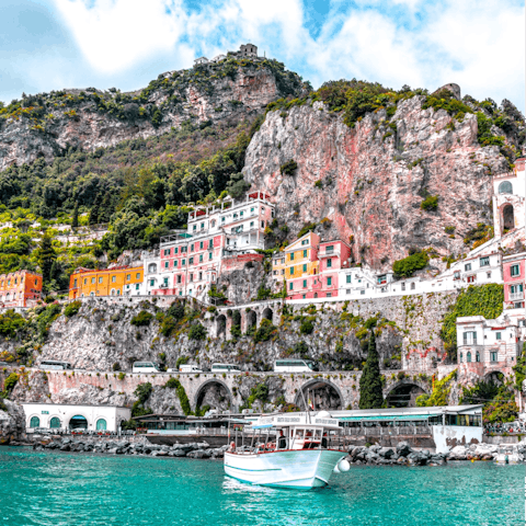 Stroll around Amalfi before stopping for some creamy gelato