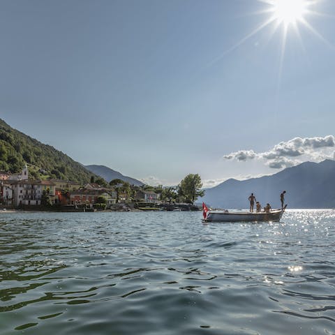 Explore the wonders of Lago Maggiore, just a short walk away