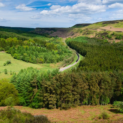 Explore the scenic North York Moors National Park on your doorstep 