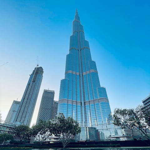 Visit the iconic Burj Khalifa, it's on your doorstep