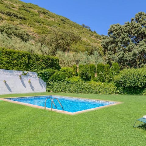 Enjoy a wonderful sense of peace and relaxation by the pool