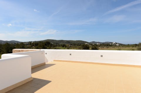 Delight in the views from your rooftop terrace