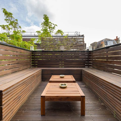 Take your favourite evening drinks onto the terrace