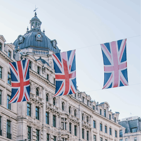 Enjoy the buzz of central London – a short tube ride away