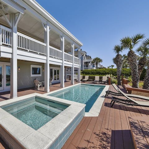 Soak up the Carolinian sun on the deck