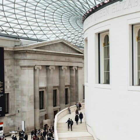 Get your history fix at The British Museum, easily reached on foot