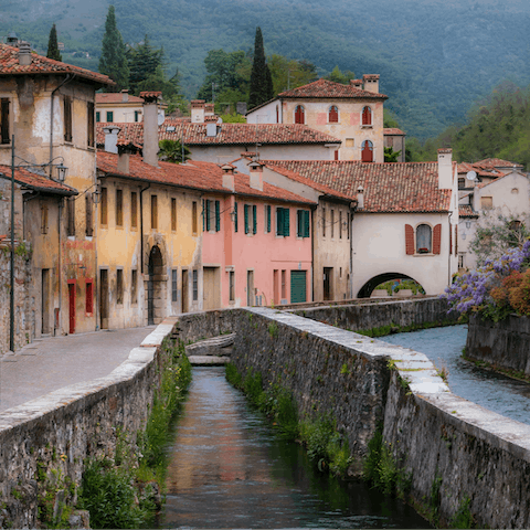 Spend the day in charming Treviso, a thirty-minute drive away
