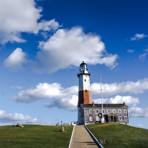 Hop in the car to visit the Montauk Lighthouse
