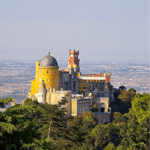 Explore the majestic town of Sintra – just a short drive away