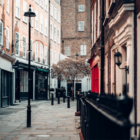 Stay in the heart of Soho, steps from cafes, restaurants, and shops 