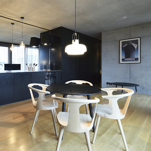 Look forward to tucking into Danish cuisine in your trendy living space