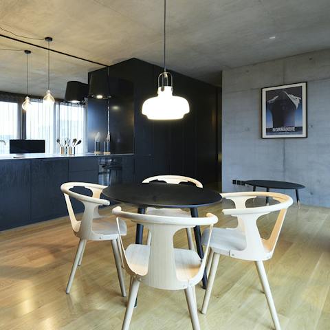 Look forward to tucking into Danish cuisine in your trendy living space