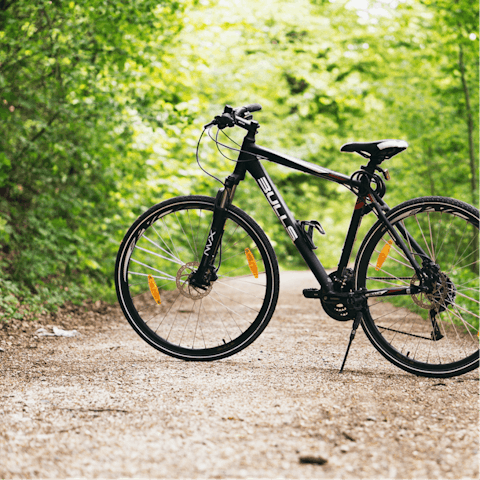 Explore on two wheels with the complimentary bicycles