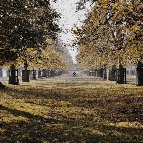 Stroll through Southwark Park, only a two-minute walk away