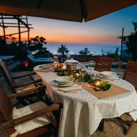Dine on Spaghetti alla Nerano as the sun goes down