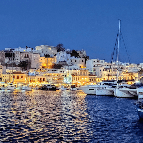 Cross over to Naxos for the day, less than a two-hour drive and ferry