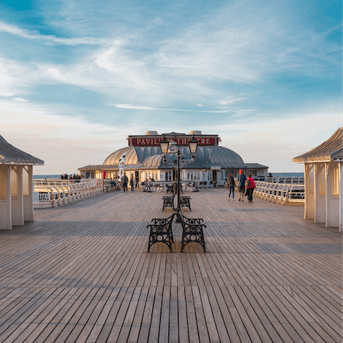 Try your hand at catching some of Cromer's famous crabs off its historic pier – it's a little over half an hour away