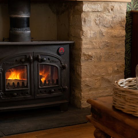 Cosy up by the fire after a day spent exploring the nearby Cotswolds villages