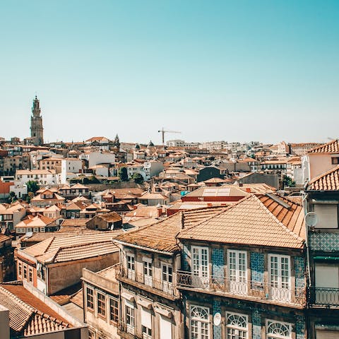 While away the day exploring Porto from your prime downtown location