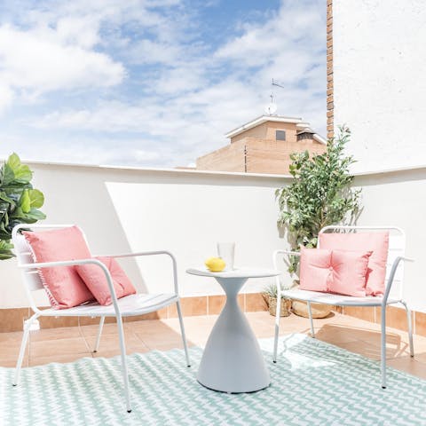 Soak up some Spanish rays on the private terrace