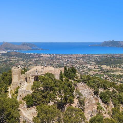 Stay just a five-minute drive from the beaches of Pollença