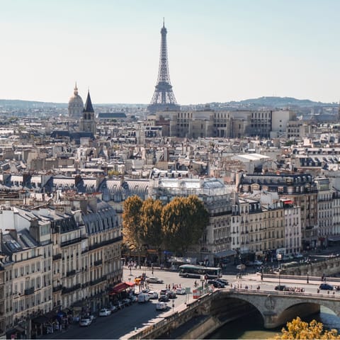 Feel connected to the beating heart of Paris from Place Saint-Michel