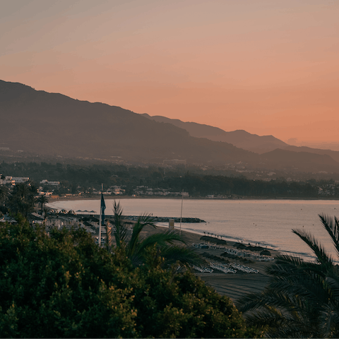 Stay in Elviria, a twenty-five-minute drive from the centre of Marbella