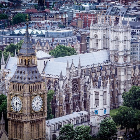 Stay in historic Westminster, a short stroll from Big Ben and Westminster Abbey