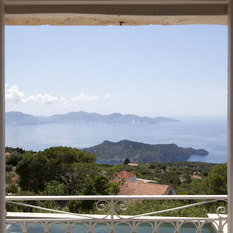 Fall in love at first sight with the gorgeous views of the Ionian Sea