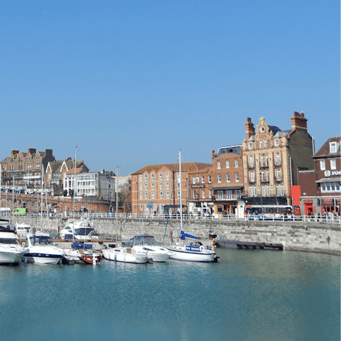 Stay in Ramsgate, just a short stroll from the seafront
