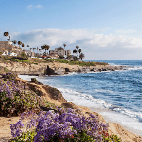 Walk over to La Jolla Village to enjoy its many restaurants and boutiques