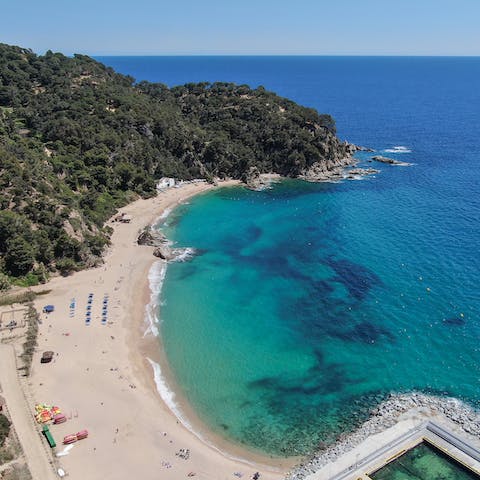 Set above the beaches of the Costa Brava