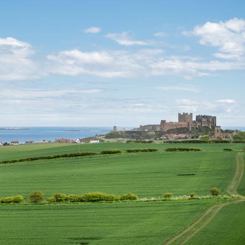 Stay close to many of Northumberland's most notable sights, including Bamburgh Castle – just a five-minute drive away