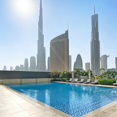 Cool off with a dip in the pool – a true urban oasis