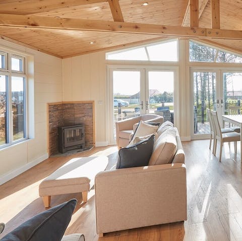 Curl up with a glass of red wine by the fire