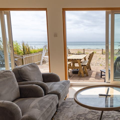 Take in the English Channel vistas from inside as well as outside