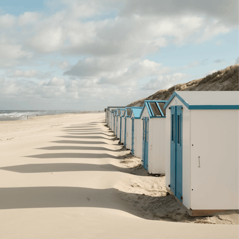 Explore the thirty kilometres of white-sand seaside on the west side of Texel