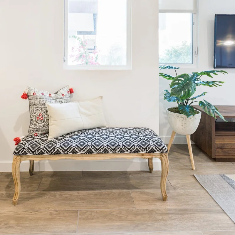 Relax in the home's stylish interior