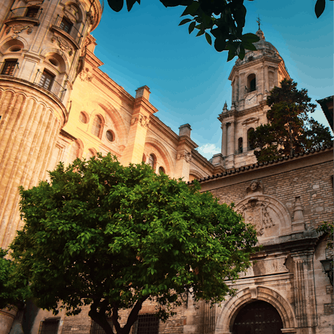 Visit the beautiful Cathedral of Málaga, 200 metres away