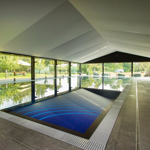 Savour total relaxation in the resident pool and spa 