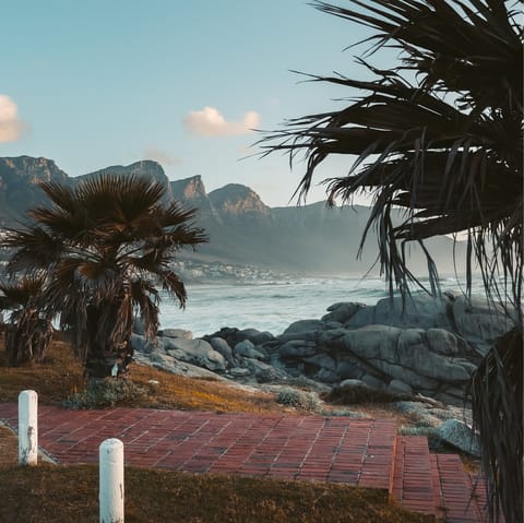 Take a short drive to scenic Camps Bay Beach