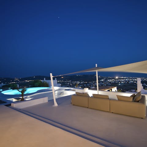 Plunge into the pool for a late-night dip amongst the stars