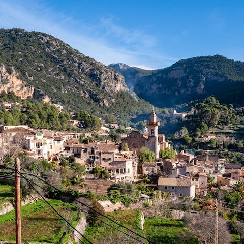 Drive forty-one minutes to explore beautiful Valldemossa 