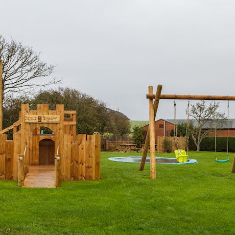 Let the kids run wild in the playground while you relax with a cup of tea