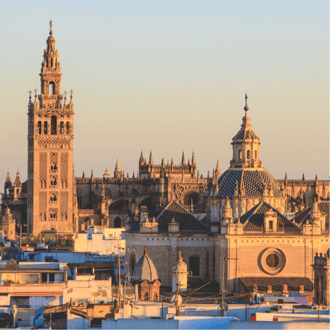 Make a beeline to Seville Cathedral, which is just over 1 kilometre away