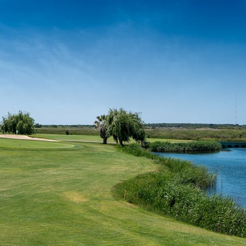 Take your pick from one of the world class golf courses – within ten–minutes from this home
