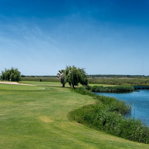 Take your pick from one of the world class golf courses – within ten–minutes from this home
