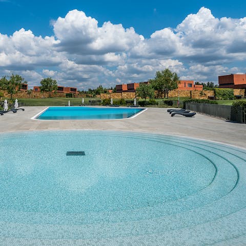 Spend a slow morning by the swimming pool